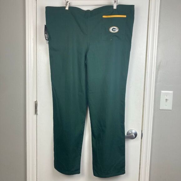 NWT Scrub Dudz NFL Team Green Bay Packers Football Men’s Scrubs Pants Medical, L - Picture 6 of 10